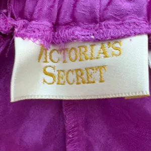 3193 | Vintage 90s Victoria's Secret Satin Jacquard Tap Shorts Purple Floral S thumbnail 9