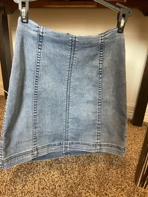 Free People Denim Skirt thumbnail 1