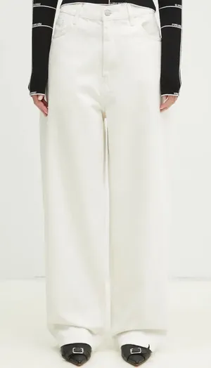 🌟Carhartt🌟 Wip Wide Leg Cotton Stretch Carpenter Pant White Sz 26 thumbnail 1