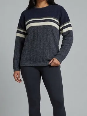 Vintage Canyon River Blues Striped Knit Sweater - Youth L (14-16) thumbnail 1
