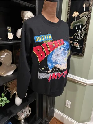 Justin Bieber “Anyone” Official Merchandise Crewneck Sweatshirt – Size XS thumbnail 5