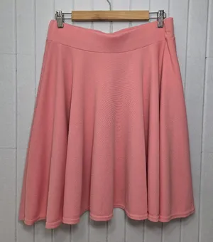 Urban CoCo‎ Pink Flared Midi Skirt Size XL A-Line Stretch Classic Feminine thumbnail 1