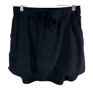 All in Motion Women Black Athletic Skort Drawstring Elastic Waist Pockets Size S thumbnail 1