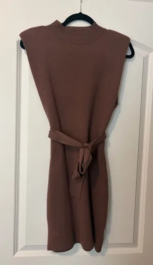 Le Lis Brown Knit Mini Dress thumbnail 1