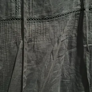 Free people linen/cotton Dress L thumbnail 4