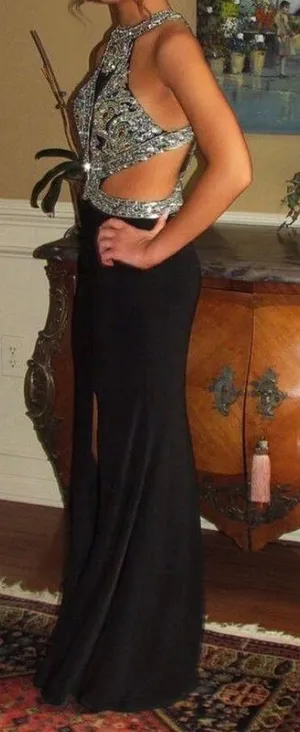 Sherri Hill 50383 Long Black Prom Dress thumbnail 3