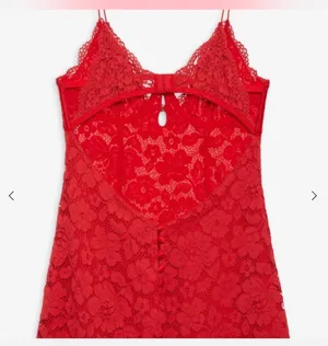 For Love & Lemons Mini Dress Lace Red thumbnail 2
