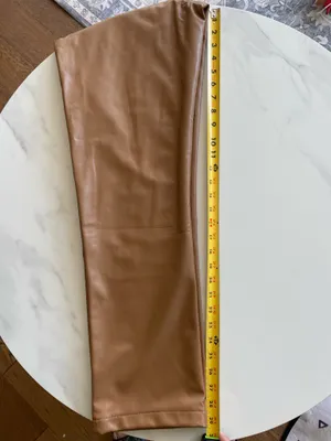 Abercrombie & Fitch Vegan Leather 90's High Rise Curve Love Pants Women's Sz thumbnail 7