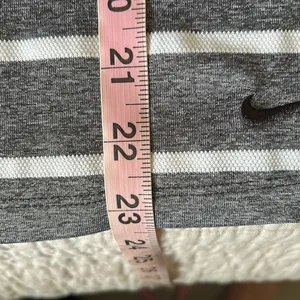 Nike dryfit grey white striped polo sporty golf tennis athletic tank top S thumbnail 9