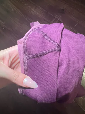 Outdoor Voices Leggings Move Free 3/4 Tech Sweat Size Small Color block Pink and Purple thumbnail 9