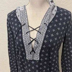 FREE PEOPLE Intimately Navy Pullover Size Small thumbnail 16