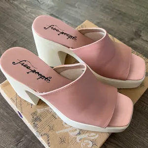 Free People Zoe Platform in Pink Size 39 EU thumbnail 1
