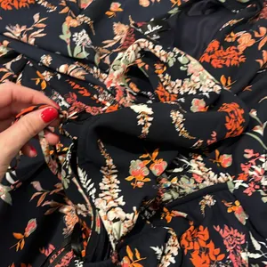 Lulus Navy Floral Maxi Dress Small Open Side Tie Detail thumbnail 3