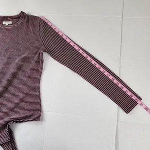 Madewell Long Sleeve Bodysuit Top Crewneck Striped Red Navy White Size M thumbnail 8