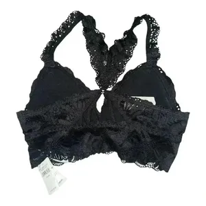 Aerie Black Lace Garden Party Bralette,‎ XSmall thumbnail 2