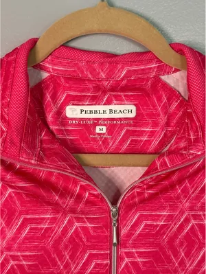 Pebble Beach Women's Pink Geometric Pattern Half thumbnail 2
