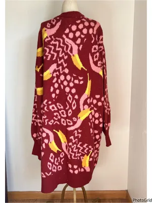 Farm Rio Toucanissimo Cardigan Size Medium thumbnail 4