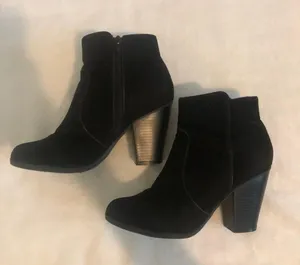 Lulu’s Aubrey Black Suede Ankle Booties thumbnail 4