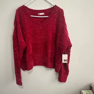 SO Women's V-Neck Sweater - Red thumbnail 3