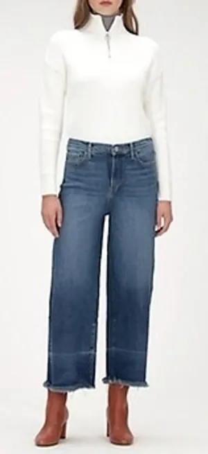 New Banana Republic High Rise Wide leg cropped Jeans thumbnail 1