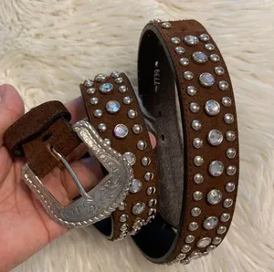 Leather Belt brown color so beautiful with silver buckle excellent condition 45” thumbnail 1