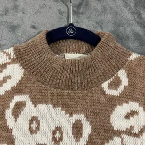 Vintage Needles & Yarn Teddy Bear Fluffy Knit Sweater thumbnail 6