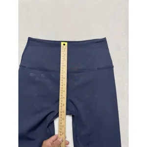 Beyond Yoga Navy Daisy Shimmer Leggings Compression Size Medium thumbnail 7