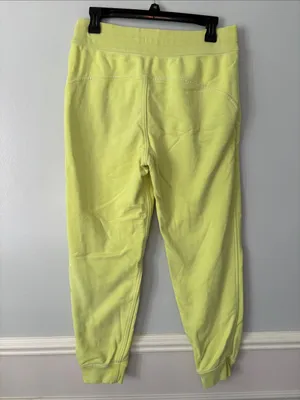 Lululemon Scuba High-Rise Cropped Jogger Sz 8 Wasabi Green Neon Yellow Athlete thumbnail 6
