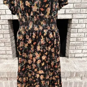 NWT Natural Life Bella Velvet Floral Maxi Dress Tiered Boho‎ Size Medium NEW thumbnail 11