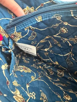 AMERICANA BY SHARIF Blue Floral Fabric Bucket Bag thumbnail 3