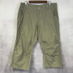 Y2K Gap Cargo Capris Women 16‎ Green Utility Cropped Gorpcore Indie Granola Girl thumbnail 13