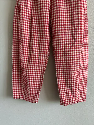 Le Bon Shoppe Arc Pants, Red Gingham Medium thumbnail 3