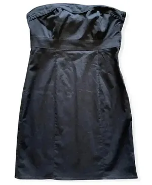 H&M Women Sleeveless A Line Black Dress Sz 10 thumbnail 1