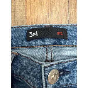 3x1 NYC Camden Jeans Women's 29 High Rise Straight Raw Hem Cropped Denim thumbnail 5