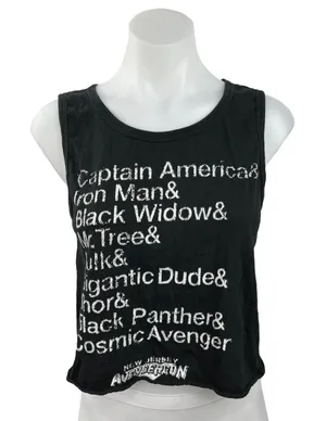Disney Marvel Avengers Superhero Black Thor Avengercon Graphic Tank Top Size S thumbnail 1