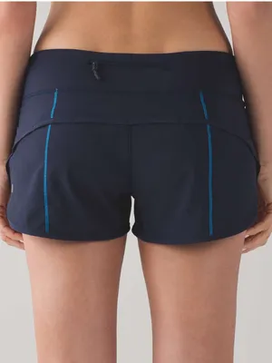 Lululemon midnight navy speed shorts size 6 thumbnail 1