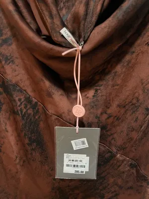 House of CB Alaina Antique Copper Bias Cut Maxi Dress NWT Size Large thumbnail 8