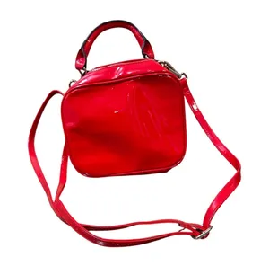 Wild Fable Red Patent Faux Leather‎ Square Mini Top Handle Crossbody Bag thumbnail 1
