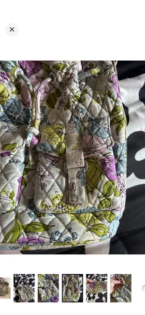 Vera Bradley | retired 2011 watercolor bucket bag thumbnail 4