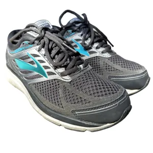 Brooks Addiction 13 Running Sneakers Shoes Lace Up Athletic Gray Blue 8 Wide thumbnail 2