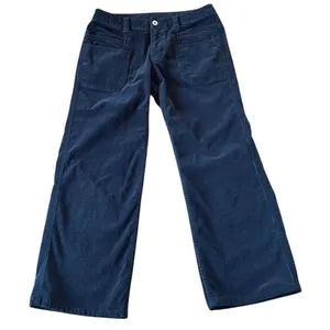 The North Face black corduroy wide leg pants size 4 thumbnail 2