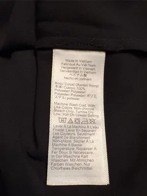 Madewell Long-Sleeve Tie-Neck Top black NY328 Size M NWT thumbnail 9