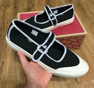 VANS off the wall Mary Jane black buckle shoes sneakers women’s 7.5 new thumbnail 1