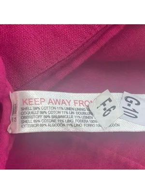 Free People Women's Vacay Pink Open back Mini Linen Cotton Blend Dress Sz M thumbnail 13