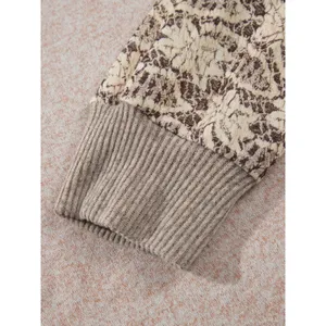 Floral Print Round Neck Long Sleeve Shift Top thumbnail 8