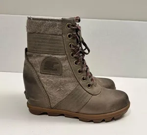 Sorel Lexie Waterproof Leather Wedge Boot Size 8.5 US thumbnail 3