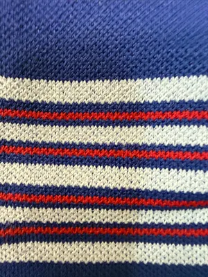 lululemon athletica Navy Crew Socks with Red & Gray Stripes thumbnail 5