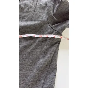 Wilfred Aritzia Womens Gray Knit Mini Dress Size 8 Pleated Long Sleeve Fit Flare thumbnail 7