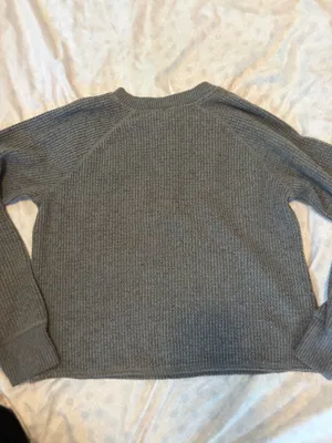 Old navy gray waffle long sleeve shirt thumbnail 7