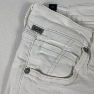 Citizens Of Humanity Elsa Jeans Womens 24 White Mid Rise Slim‎ Crop Ankle Denim thumbnail 10